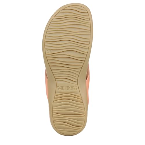 Image of Vionic Women's Rest Bella Toe Post Sandal- Supportive Ladies Orthotic Sandals that include Three Zone Comfort with Arch Support- Flip Flop for Ladies, Medium and Wide Width Size 5-12