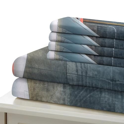Housses de couettes avion de passagers 3D parure de lit microfibre single 135x200cm