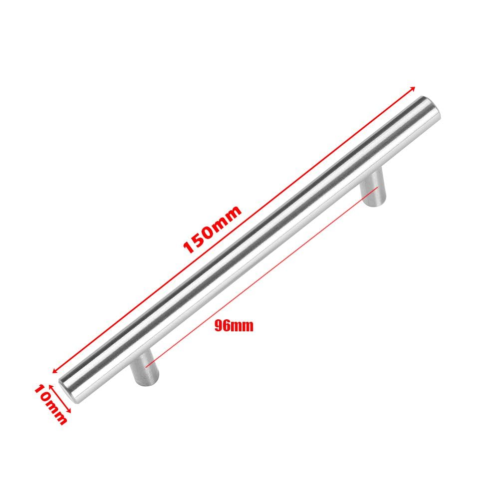 WUZIA 10Pcs Stainless Steel Kitchen Door Cabinet T-Bar Handle Pull for Furniture Component Hardware, Medium - Image 3