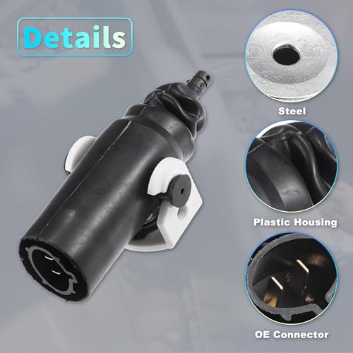 Image of X AUTOHAUX Replacement Front Rear Side Power Door Lock Actuator Motor for Ford F-150 F-250 F-350 1989-1991 Door Latch Actuator Assembly Replace Black 2 Set