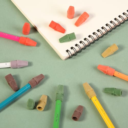 Image of Mr. Pen- Pencil Erasers Toppers, 120 Pack, Colorful, Latex Free, No Smudge | Mr Pen Erasers for Pencils