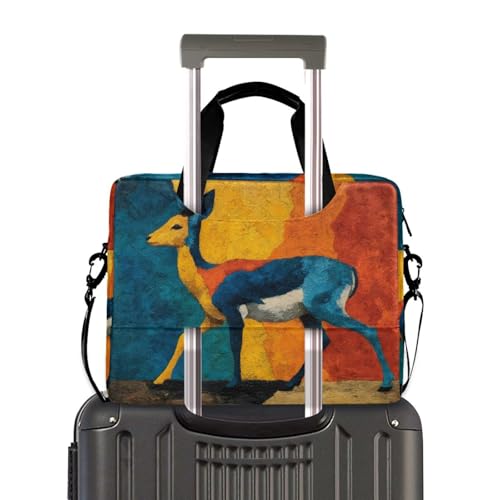 Bolso para laptop con diseño ciervo colorido miniatura 4