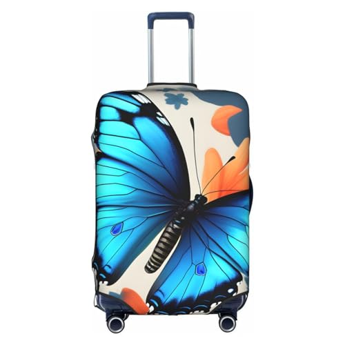 Housse de protection pour bagage imprimé papillon bleu : repérez votre valise