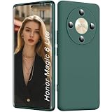 ISOI - Cover per Honor Magic6 Lite/Honor Magic 6 Lite 5G, Custodia Morbida in Silicone Liquido, Protezione Completa Antiurto Ultra Sottile per il Corpo - Verde Notte