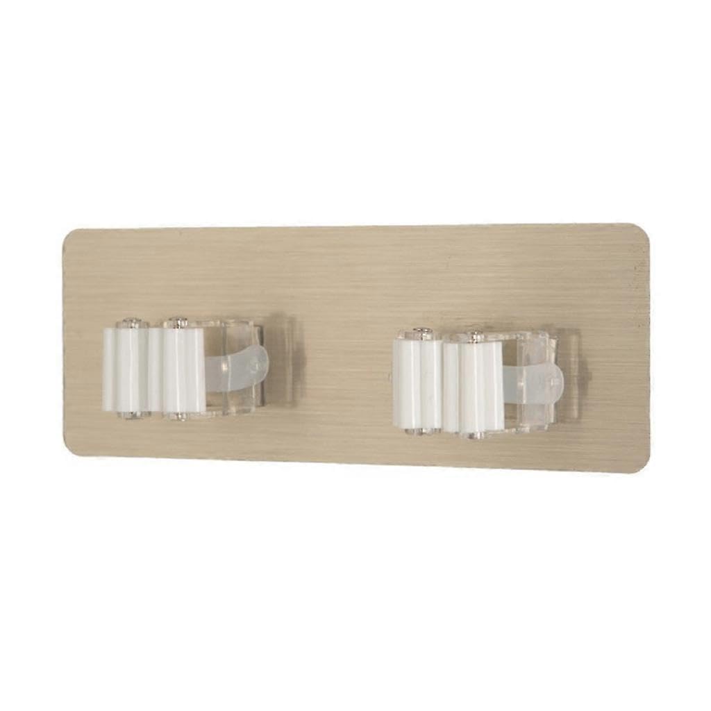 JOYHAPPST Wall Mounted Mop Clip Brushbroom Holder Self Adhesive Organizer Rack Hanger Kitchen Bathroom Storage Strong Seamless Hooks