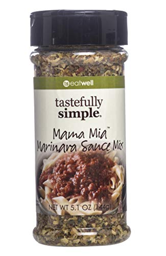 Tastefully Simple Mama Mia Marinara Sauce Mix - Perfect for Seasoning your Pasta Sauce, Lasagna Sauce, Casserole, Quick Homemade Marinara Seasoning! - 5.1 oz