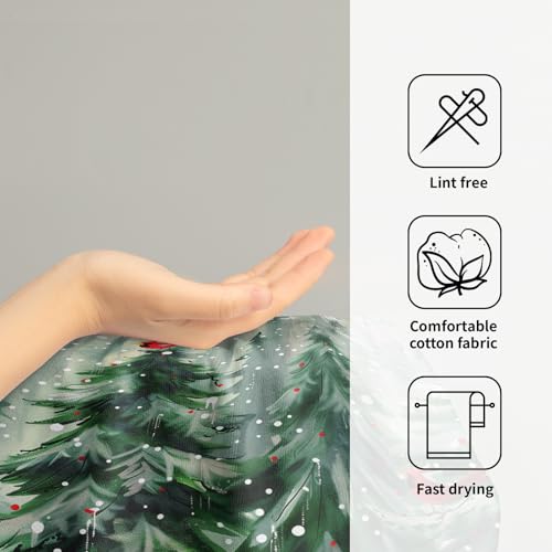 Winter-Pine-Tree-Hand-Towels-Set-of-2-Red-Bird-Decorative-Bath-Towel-Soft-Highly-Absorbent-Kitchen-Tea-Dish-Towels-for-Bathroom-Spa-Gym Winter Pine Tree Hand Towels Set of 2 Red Bird Decorative Bath Towel Soft Highly Absorbent Kitchen Tea Dish Towels for Bathroom Spa Gym