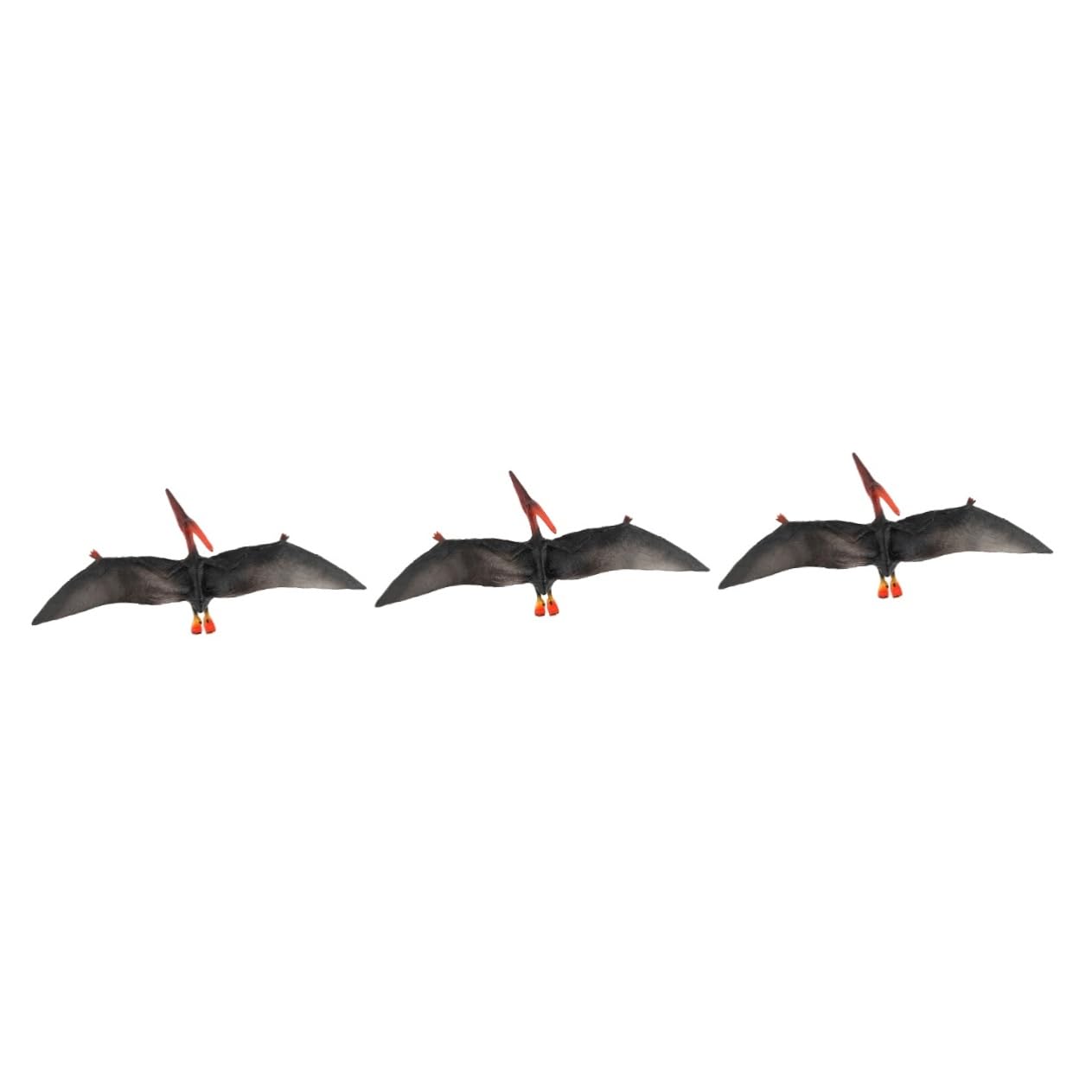 Toyvian 3pezzi Pterosaur Model Pvc Educativo Per Realistico Per Collezione e Decorazione Per Feste Tema
