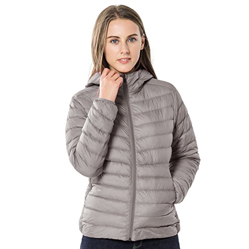 Preisvergleich Produktbild TAK Damen Daunenjacken Übergangsjacke Outdoor Leichte Steppjacke mit Kapuze