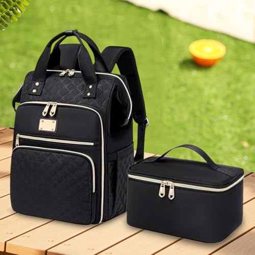 Sac à dos ordinateur portable avec compartiment boîte repas et déjeuner - 4
