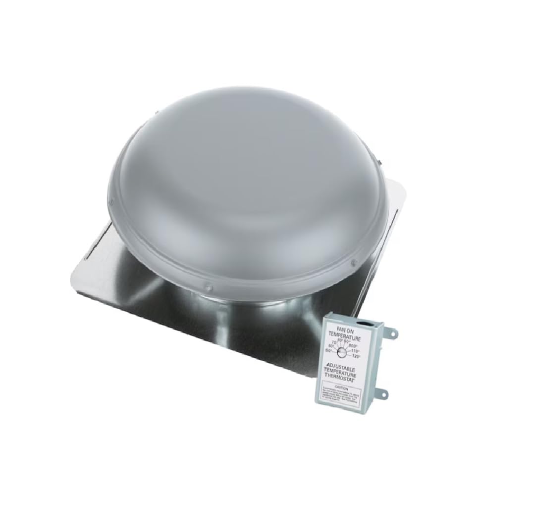 AIR Vent 53833 Roof Mounted Power Attic Ventilator, Gray