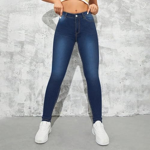 Jeggings for Women Stretchy High Waist Skinny Jeans with Pockets Jean Leggings High Rise Denim Pants Trendy 20254