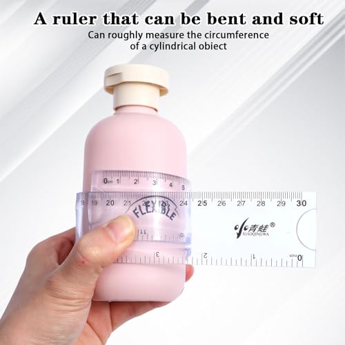 2 Stück flexibles Lineal 30CM lineal 30 cm grundschule flexibles Kunsttoff-Lineals Kunststoff Kleines Lineal Kinder Kleines Lineals Grundschule flexibel für Schulbedarf