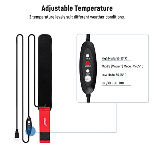 Neewer Usb Lens Heater, 16"/400Mm Lens Warmer For Dslr Camera And Telescope, 3 Temperature Regulator Settings, Dew Heater Strip Prevents Dew, Fog & Condensation For Telescope Camera Astrophotography #TOP1