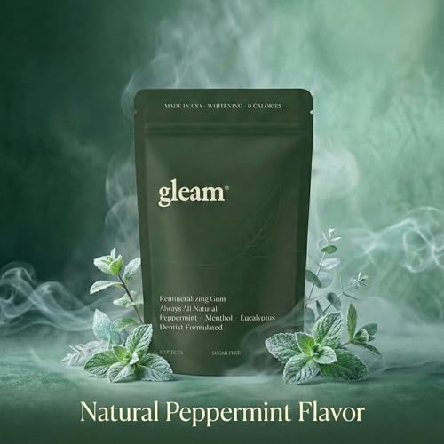 Gleam Remineralizing Gum, Nano-Hydroxyapatite + Xylitol, Made in USA, 60ct - image 8