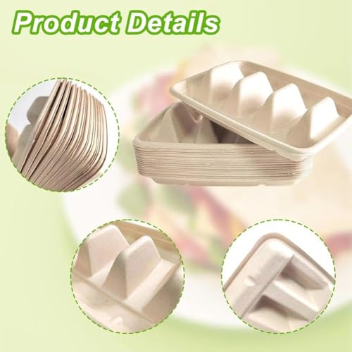 Supports à tacos pliables carton fini les garnitures renversées - 4