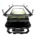 Lunivop for Motorola Moto G 2025 Case 6.7'' Metal Heavy Duty Phone Case para Built-in Screen Protection Full Body Protective Dust Proof Military - Grade Rugged (for Moto G 5G 2025 XT2513) Black