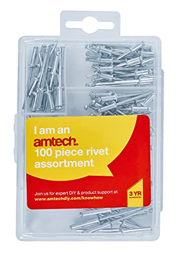 Amtech S5100 100 Piece Assorted Rivet Set