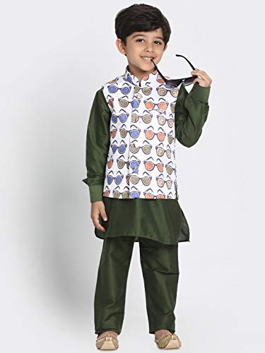 Image of JBN Creation Light Blue Cotton Silk Blend Boys Nehru Modi Jacket