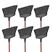 Libman Commercial 994 Commercial Angle Broom, 54" Length, 13" Width, Black/Red (Pack of 6)