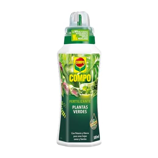 COMPO Fertilizante de plantas verdes para plantas de interior, balcón y terraza, Fertilizante líquido con extra de potasio y hierro, 500 ml