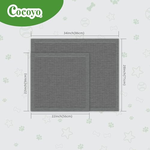 Image of COCOYO Dog Training Pads Large Size丨Activated Charcoal Block Urine Odor Puppy Pads丨Ultra Absorbent Leakproof Dog Pee Pads (40 Count, XL 34 inch x28