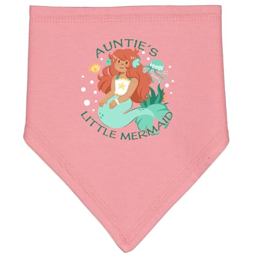 inktastic Auntie's Little Mermaid Baby Bandana Bib