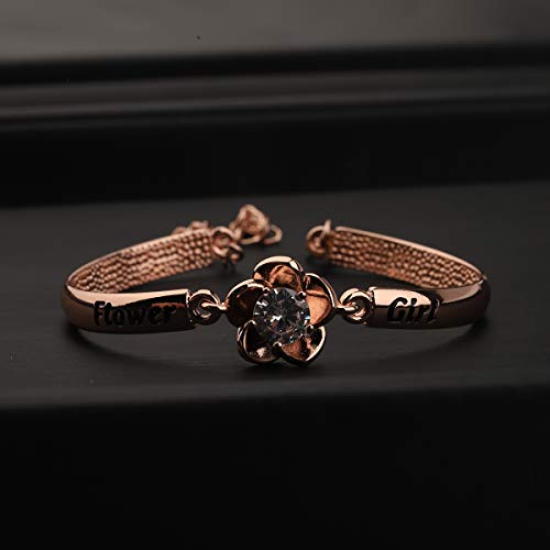ENSIANTH Flower Girl Bracelet Flower Girl Proposal Gift Wedding Party Gift3