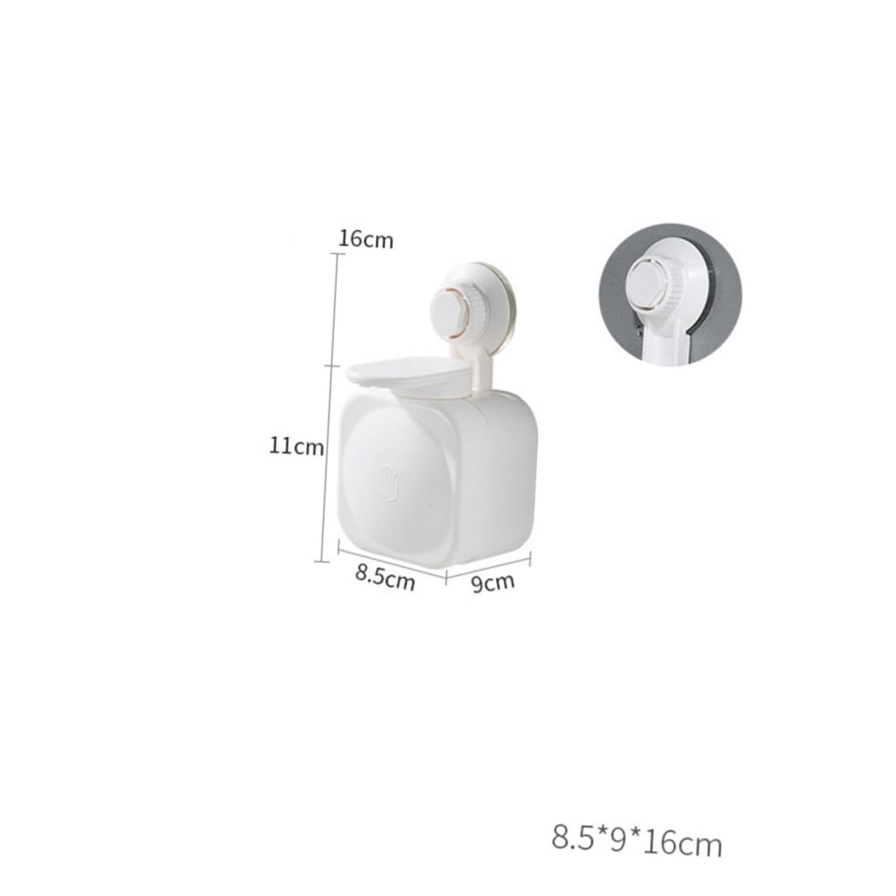 VINTORKY Space-Saving Wall-Mounted Soap Dispenser Plastic Cream Bottle Pump for Shampoo Body Wash