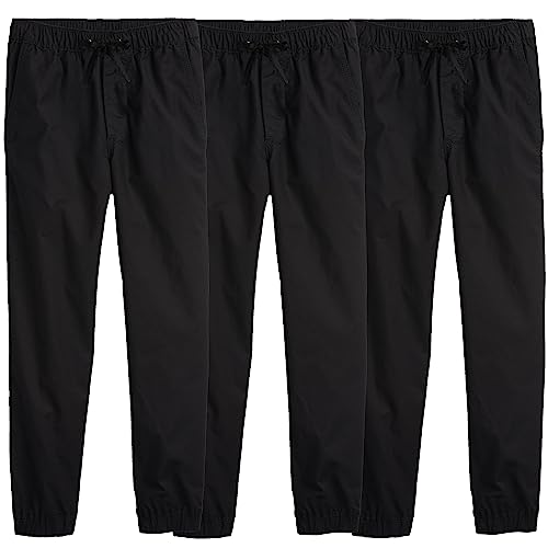 3-Pack Children and Toddlers Slim Fitting Cotton Stretch Classic Twill Joggers