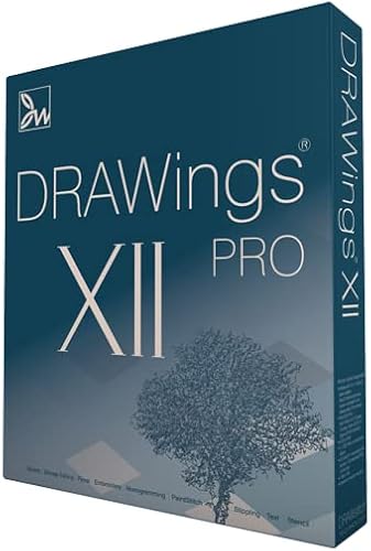 DRAWings PRO XII 12 Embroidery Digitizing and Much More Software - Compatible with Mac and Windows - Works w/Any Embroidery Machine