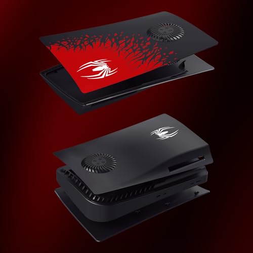 Image of New World For PS5 Faceplate with Cooling Vent,Faceplate Console Cover for PS5 Playstation 5 Disc Edition,- SPIDER-M-A-N