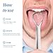 Mouthology Metal Tongue Scraper, Reduce Bad Breath in Seconds, Stainless Steel Tongue Cleaners for Adults, Metal Tounge Scrubber, Tongue Scraper Cleaner for Fresh Breath Tongue Brush (One Pack)