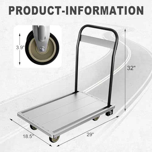 Carretilla plegable aluminio 29" x 18.5" x 32" 440 lbs miniatura 2