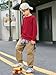 Haloumoning Boys Sweatshirts Kids Fashion Long Sleeve Crewneck Pullover 5-14 Years Red