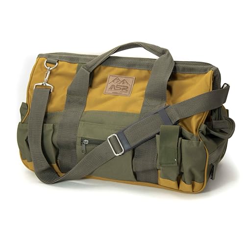 ASR Outdoor Rock Hounding Equipment Tools Metal Detector Bag, Treasure Hunter Acccessories (Green, 18