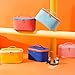 Meiyuuo Makeup Bag Cosmetic Bags Medium for Women Girls Zipper Travel Pouch for Purse Essentials Toiletry Organizer Waterproof Cute (Cyan Blue)