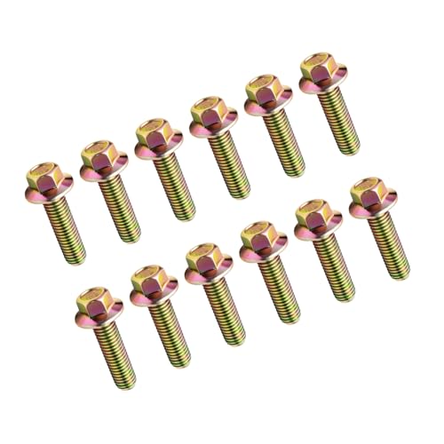 (Set of 12) 11518860 11609481 03413B Exhaust Manifold Header Bolts Hardware Kit For LS1 HEADER BOLTS LSX LS2 LS3 LS6 LS7 And GM Vortec 4.8L 5.3L 6.0L 6.2L