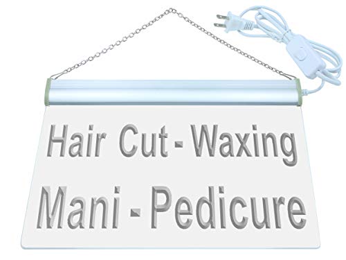ADVPRO Hair Cut Waxing Mani Pedicure LED Neon Sign Red 24 x 16 Inches st4s64-j121-r