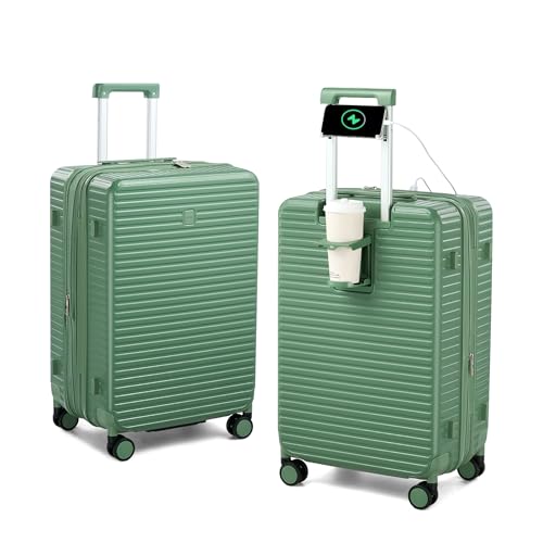 HanTrip Hard Shell Suitcases Travel Expandable Luggage, 24