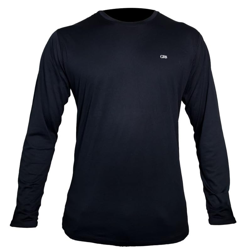 RAZAINGR8 Great Clothing Long Sleeve Plain T-shirt,Simple and comfortable,T shirt for men, Sweatshirt Black tshirt (UAE/KSA, Alpha, L, Regular, Regular, Black)