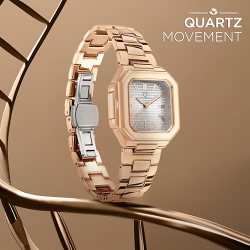 Image of Carlington Diva Series Analog Women Wrist Watches with Stainless Steel Chain Strap | Premium Fashion Watches for Ladies | CT - 103