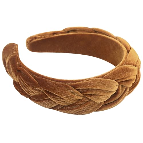 Image of DRESHOW Velvet Braided Headband Women Hair Hoop Elastic Hair Bands Fashion Headbands for Women