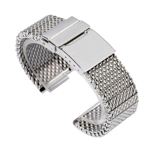 Bracelet de montre en acier 316L argent pour Breitling boucle déployante 22mm 24mm