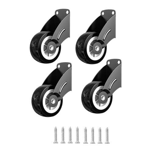 Juanzhiq Paquete de 4 Ruedas de 2 Pulgadas para Portones, Ruedas de Soporte Inferior Anti-Hundimiento, Ruedas Antifricción para Reparar Puertas de Madera Que Se