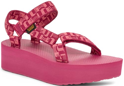 Teva WOMEN'S FLATFORM UNIVERSAL, DIGIT BLACK/WHITE, 09 W US
