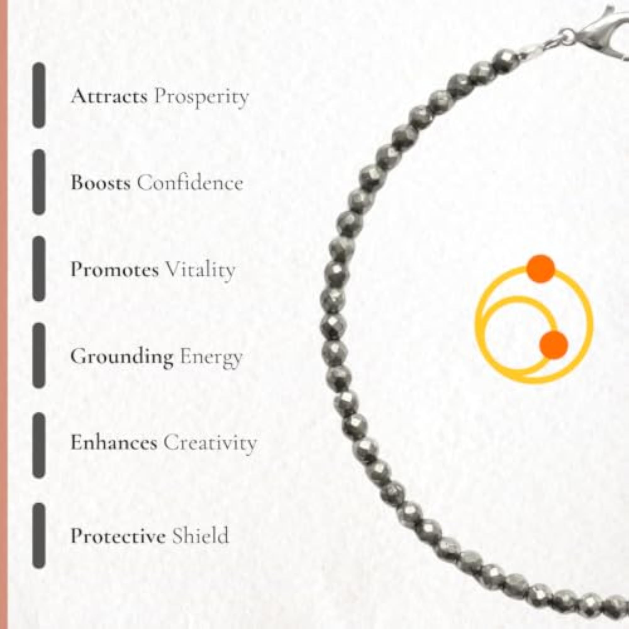 Raw Pyrite Anklet, Natural Healing Crystal