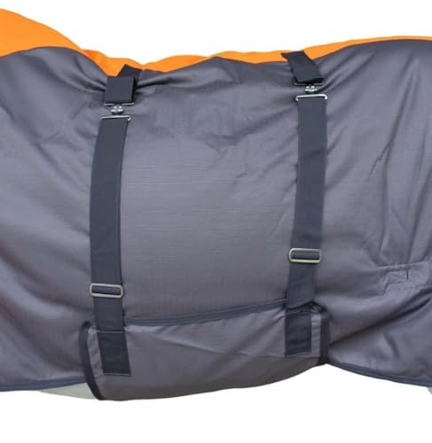 Image of 1200D Horse Turnout Blanket Waterproof, Breathable, Heavy-Weight Winter Blanket with 300g Fill, Ripstop Outer Shell