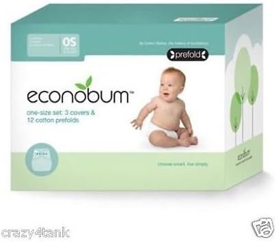 Cloth Diaper Full Kit: 3 Diaper Covers, 12 Prefolds and 1 Wet Bag (White)