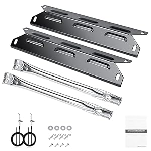 Hisencn Grill Parts for Members Mark MM-G2001-AB 2-Burner Gas Grill, for Kenmore 146.23673310, 146.23686310, 146.16142210 146.16198210 146.16197210, PG-4030400LD, Heat Plate & Ignitor